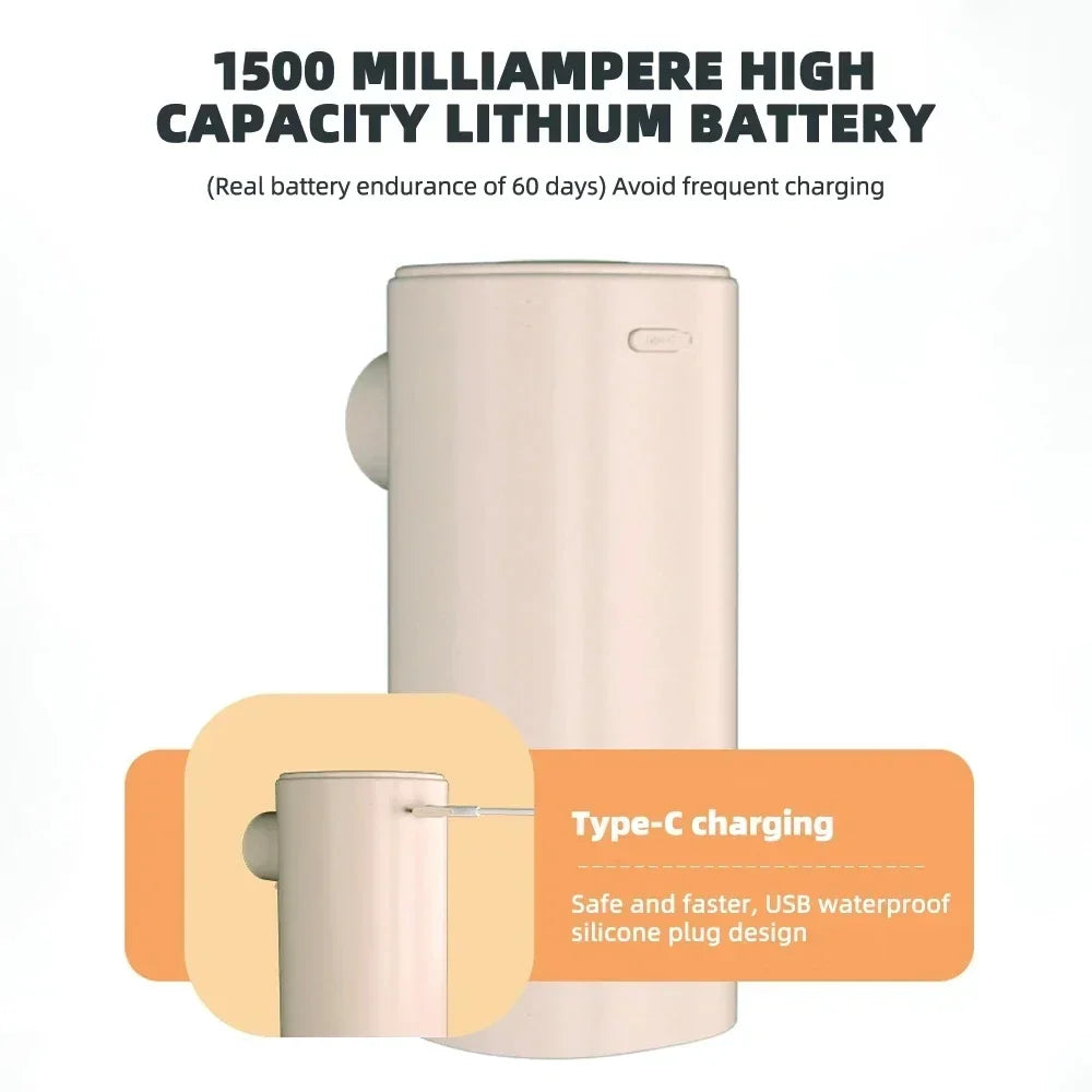 Xiaomi Digital Display Automatic Foam Soap Dispenser IPX6 Waterproof Smart Bathroom Bubble Dispenser with Sensor, Knob To Add Li